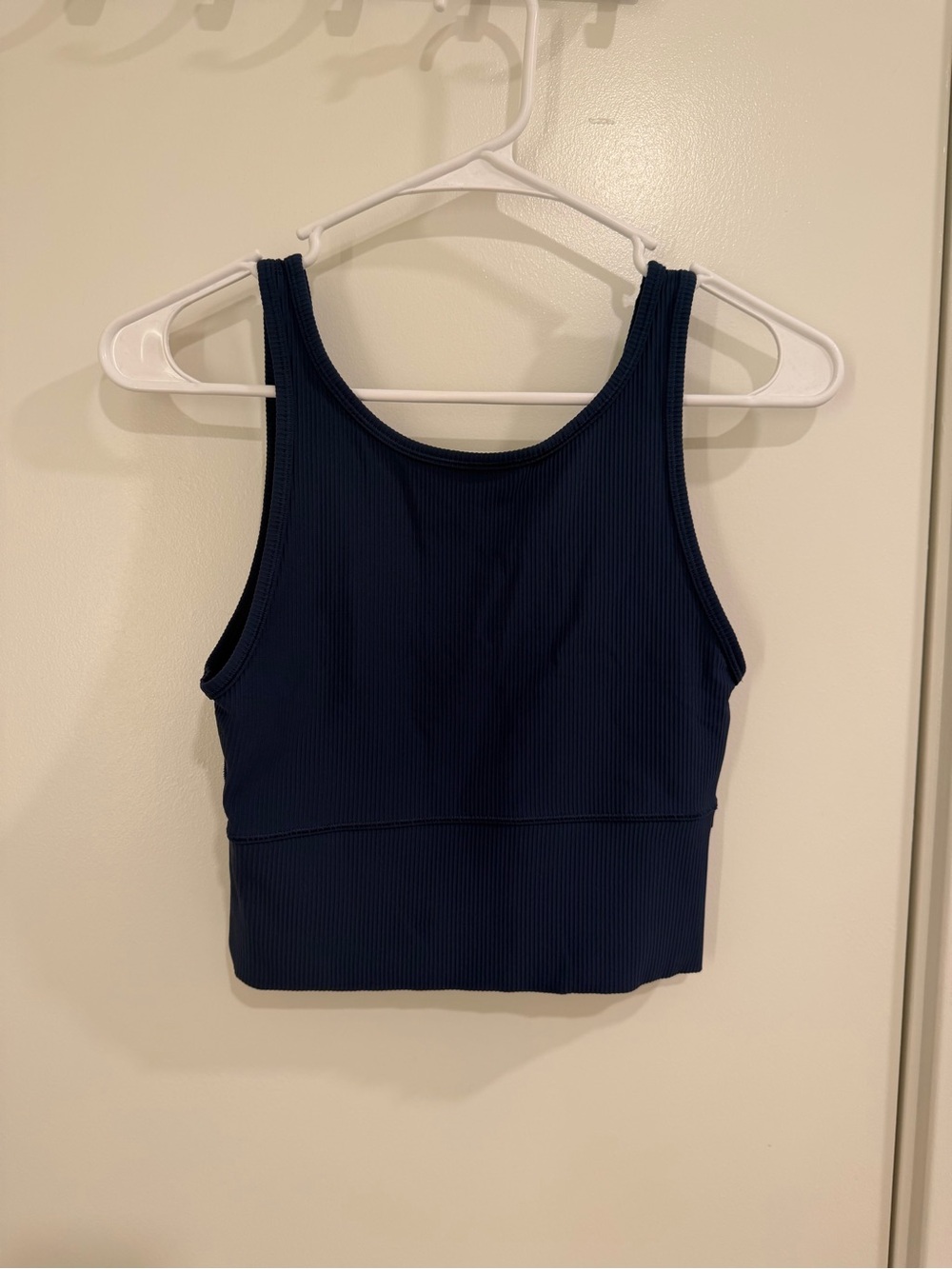 Lululemon Ribbed High Neck Tank Top Navy Blue | Size 6